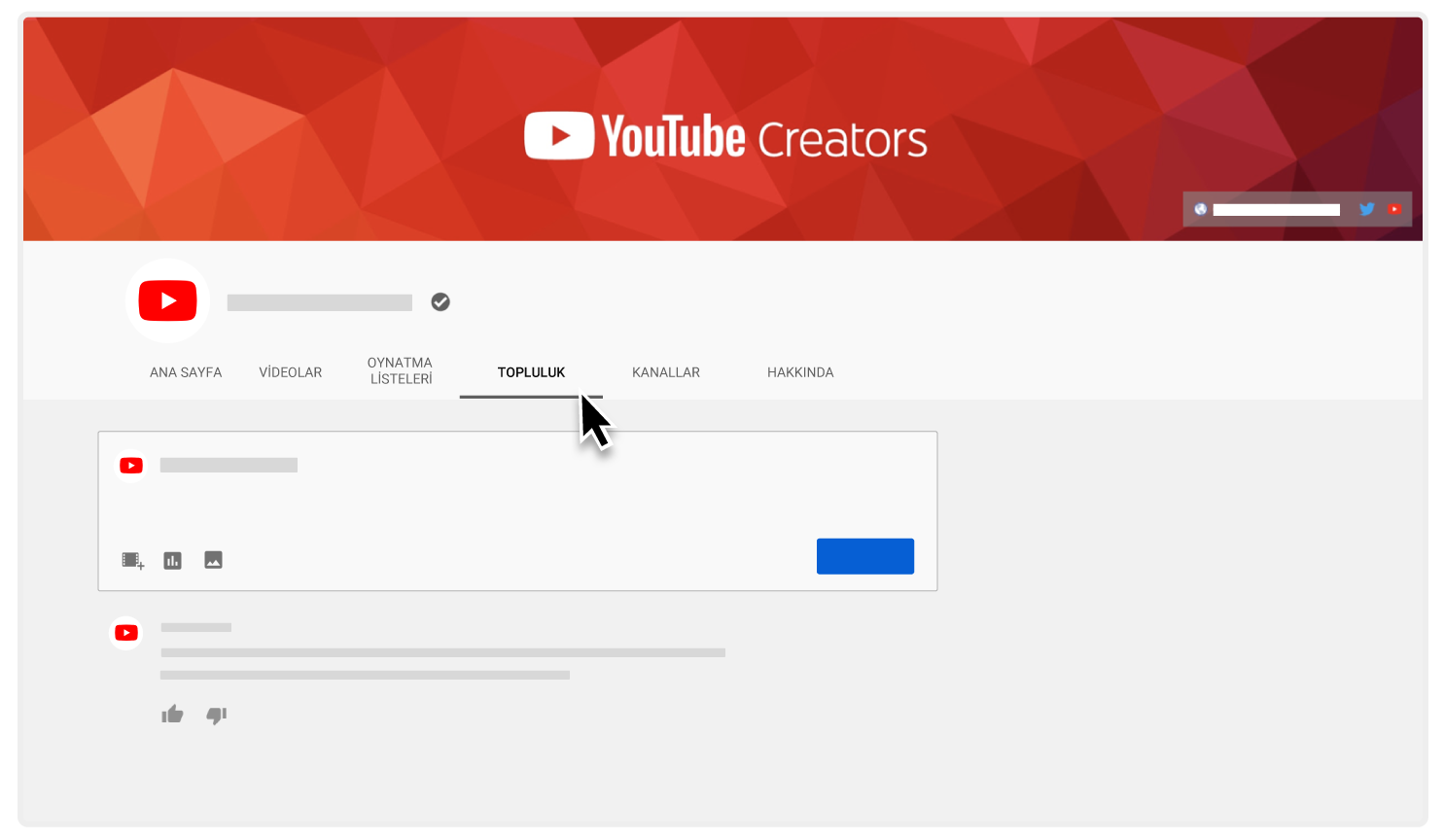 YouTube Topluluk Konularını Keşfete Düşürme